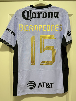 Club America Mens MEDIUM Bicampeones Limited Edition Nike Authentic Third Jersey
