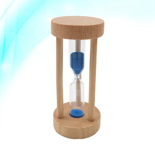 3 Min Wooden Hourglass Child Kitchen Timer Vintage with Pink Sand - Picture 23 of 23