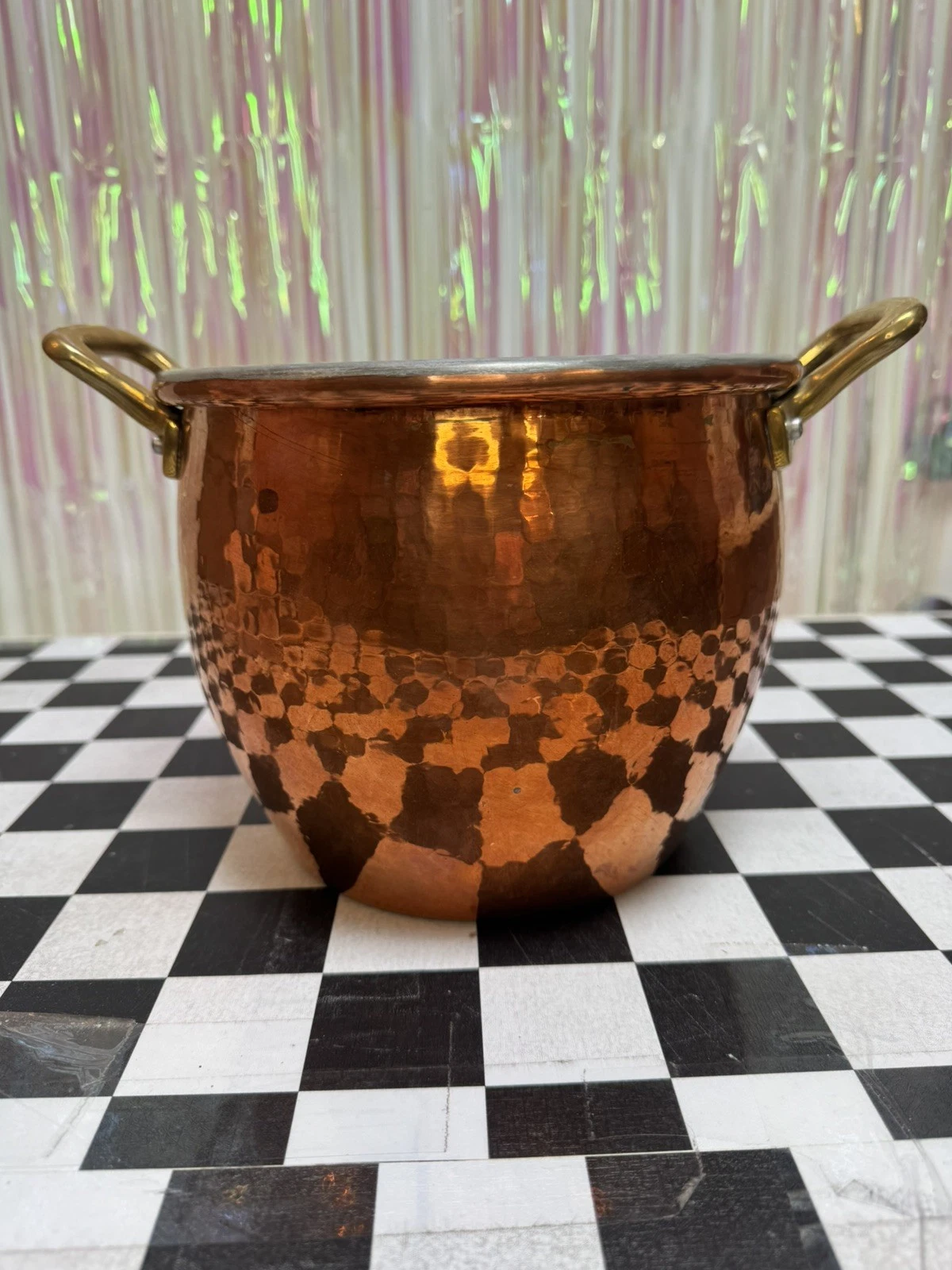 Ruffoni Hammered Copper 2-Handled 4.75 Quart Stock Pot Made in Italy NO LID
Opens in a new window or
