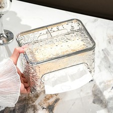 Creative Tissue Box Transparent Mobile Phone Holder Paper Box Paper Drawer