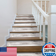 funlife 14 Strips Peel and Stick Stair Risers Stickers, Self Adhesive Vinyl Stai