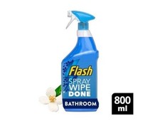 3xPack x Flash Spray Wipe Done Bathroom Clearner - White Blossom Scent - 800ml