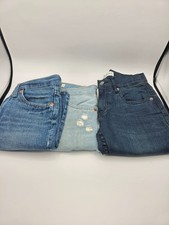 Levis Boys Lot of 3 Size 10 Reg Jeans and 2 Denim Shorts 511 512 Bundle W25