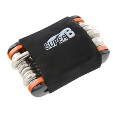 Outil Multifonction SUPER B 18 Fonctions - Coupe-chaîne Vélo Inclus - TB-FD20-Orange