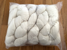 Undyed Extra Fine Merino Wool Yarn - Lot 10 Hanks 100 grams each.