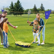 Foldable Badminton Net for Kids Adults Indoor and Outdoor