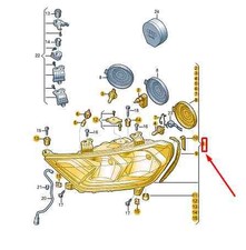 AUDI A1 GB Frontscheinwerfer rechts RHD 82A941004A NEU ORIGINAL