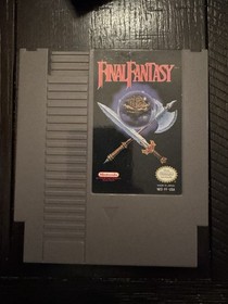 Final Fantasy (Nintendo NES, 1990) With Plastic Sleeve