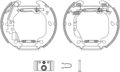 TEXTAR 84054400 Bremsbackensatz für FIAT,ZASTAVA