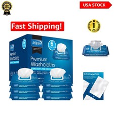 300 Count Hypoallergenic Adult Wipes - Extra Large Aloe  Vitamin E Bath Cloths