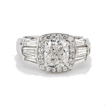 Gorgeous 3.19 ct tw  Diamond Engagement Ring Looking for Perfect Forever Home
