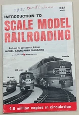 Introduction to Scale Model Railroading Booklet Linn H Westcott Vintage 1974