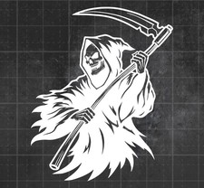 Grim Reaper Death Decal For Cars Trucks Window Laptop Vinyl Sticker