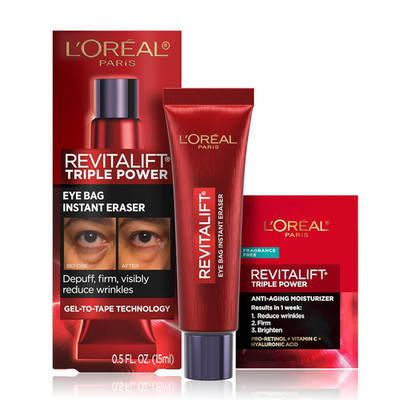 Revitalift Triple Power Eye Bag Instant Eraser, Eye Tightener Treatment to Firm