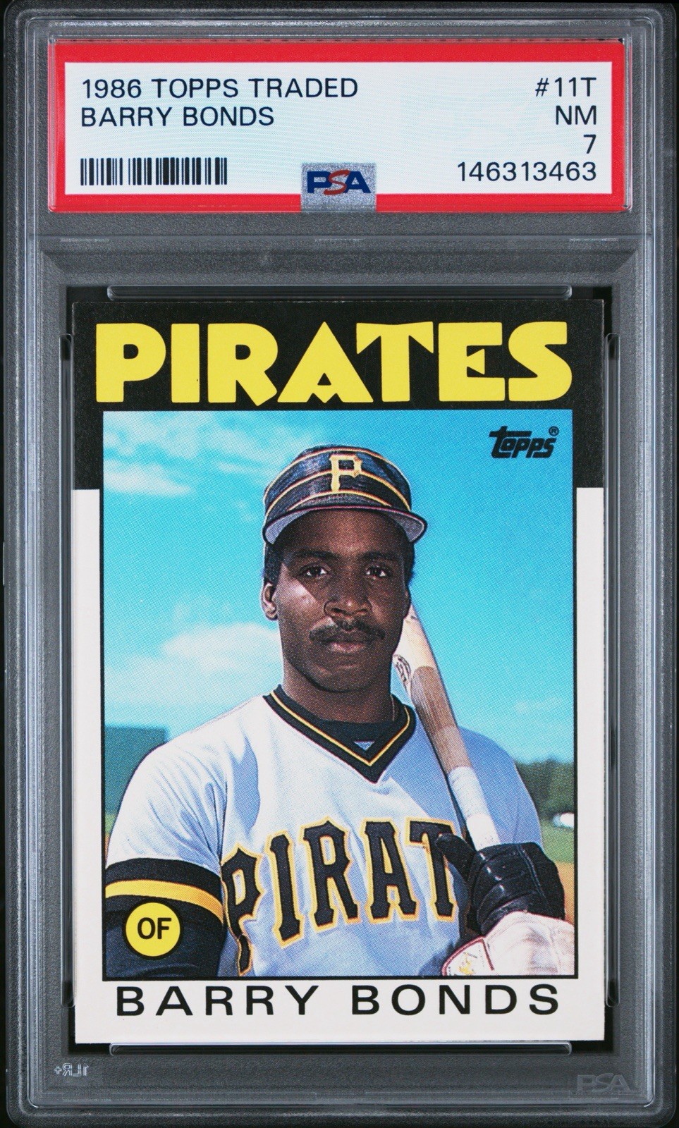 1986 Topps Traded BARRY BONDS #11T Rookie PSA 7