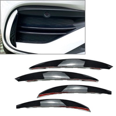 Kohlefaser Front Spoilerlippe Splitter Flossen Flap Flips Canard für Benz W206