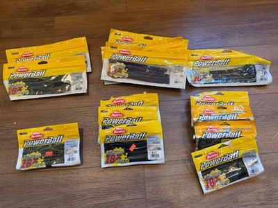Berkley PowerBait 10'' and 12'' Power Worm Lot-Various Colors