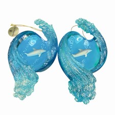 The Bradford Exchange Christian Above and Below Ornament Set 2 Resin Different