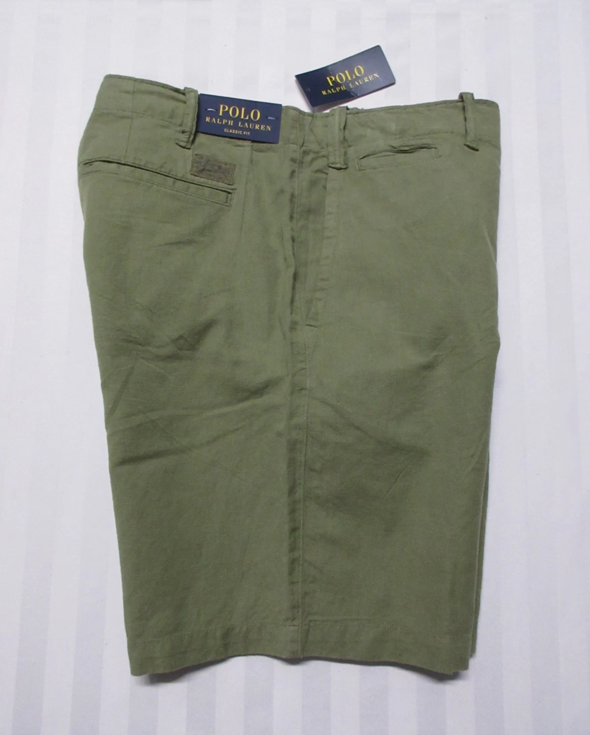 POLO RALPH LAUREN Men's Tree Green Classic-Fit Linen-Cotton Shorts 710741375032