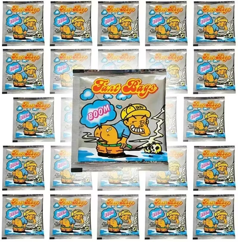 12 bags of Smelly Fart Bomb Bags - Fart Stink Bombs Nasty Smelly Prank Gag Ass