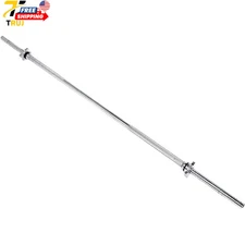 Barbell Straight Standard Weight Bar with Threaded Ends 5-6 Ft