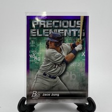 2023 Bowman Platinum #PE-13 Jace Jung Precious Elements Purple /250 Tigers