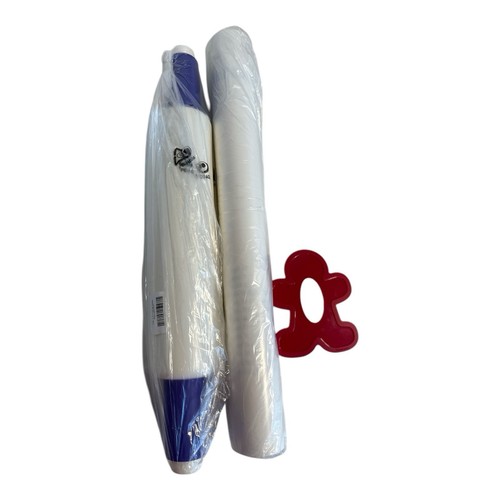Tupperware Red Rolling Pin + Mat Pastry Sheet Berry Bliss + Cookie Cutter NEW - Picture 9 of 17