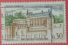 France 1963 - Chateau Amboise 0,30 - Yvert 1390 Oblitéré Used Stamp Castle Loire