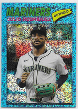 2026 Topps Heritage Chrome Light Blue Sparkle Refractors #240 Julio Rodriguez
