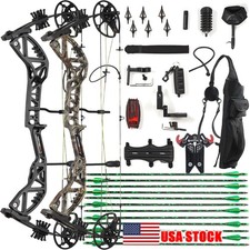 Compound Bow Set 30-70lbs Let-off 75 Archery Bow Arrows Hunting Shooting Target
