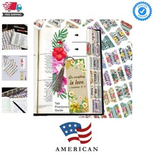 Bible Index Tabs New & Old Testament Tabs Matte Laminated Floral Design - 122...