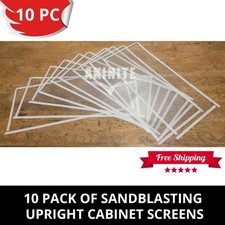 10 Pack of Sandblaster Sandblasting Cabinet Protective Screens For Upright Heavy