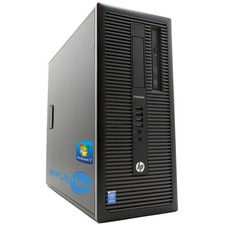 HP 800 G1 I3 4130 3.40GHZ 8GB 240GB WIN 7 Desktop Tower RS232 Computer