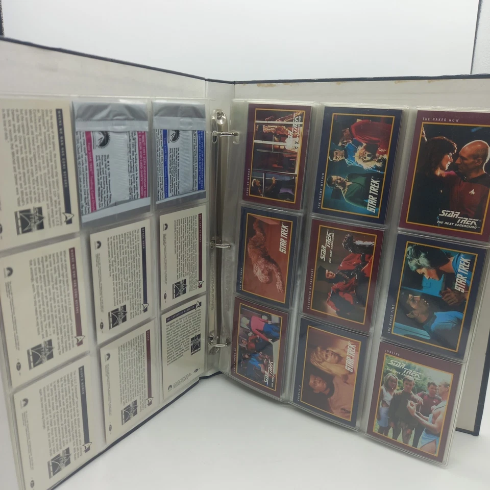 Rare Complete Star Trek + The Next Generation 160 Card Collection Set + Album - Image 3 of 4