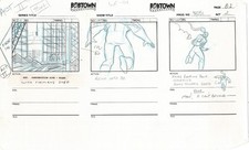 Jim Lee Wildc.a.t.s. Lot of 2 Animation Storyboards Nelvana 1994-5 E2-01