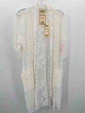 Pre-Owned Vintage Concept White Size Large Cardigan Sweater