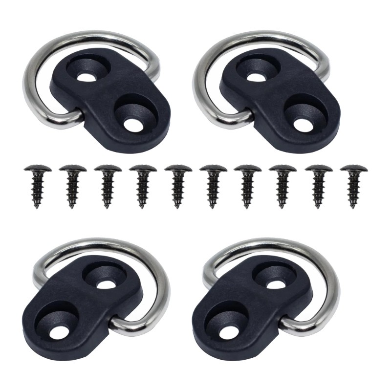 Try Down Rings D Shape Pull Hook Tie Down Anchors Rings Cargo Tie Down Rings for Truck ...