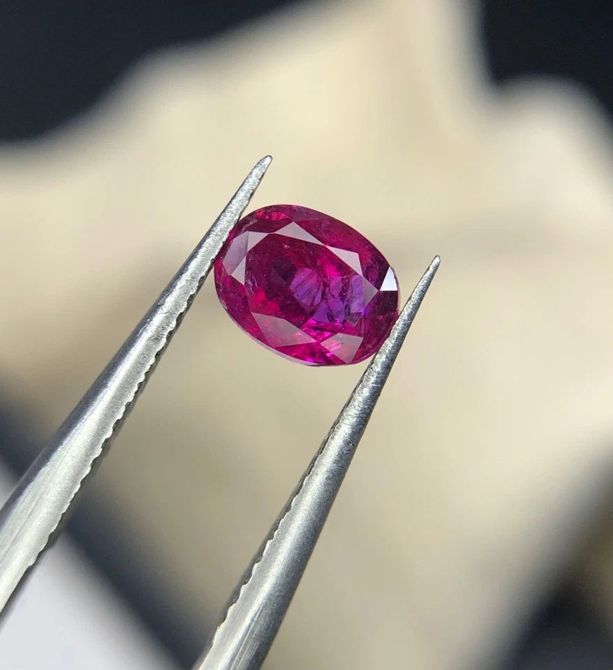 0.80 Cts Natural Ruby Purplish Red Color ruby gemstone From Afghanistan - Image 4 of 4