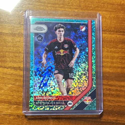 Adri Mehmeti #87 Rookie AUTO | Green Parallel 2026 Topps Chrome MLS | Red Bulls