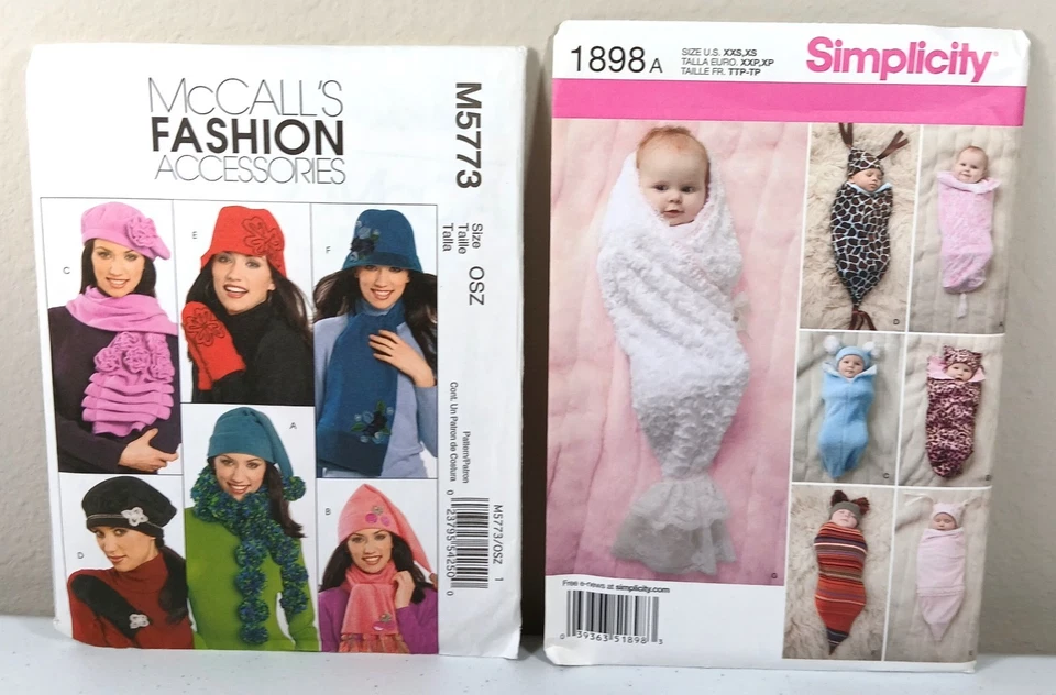 Assorted Craft Patterns Lot Of 10 Simplicity McCalls - FACTORY FOLDED - Image 3 of 4