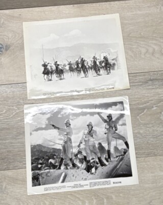 GUNGA DIN An RKO Radio Picture  1954 8 x10'' Black & White Photos Lot Of 2