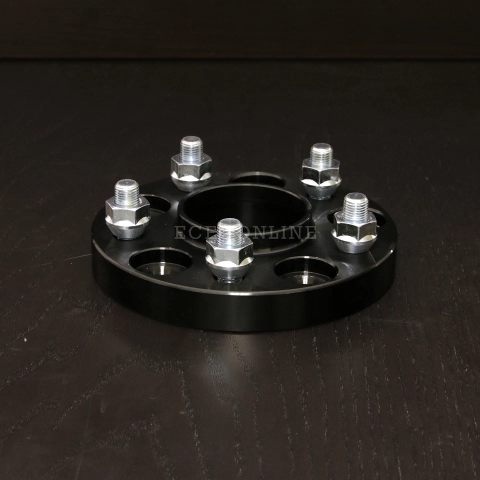 25mm (1") Hubcentric Black Wheel Spacers | 5x100 56.1 12x1.25 | for Subaru Scion - Image 4 of 4