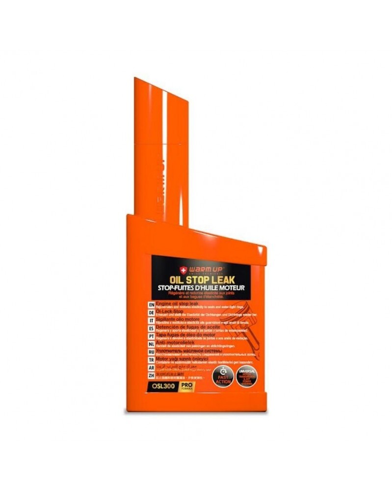 Stop fuite huile moteur et reconditionneur joints Warm Up 300ml pour voiture essence et diesel