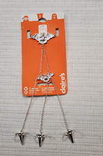 Claire's Silver Tone Halloween Bat Chain Bracelet  Rings Set BNWT 