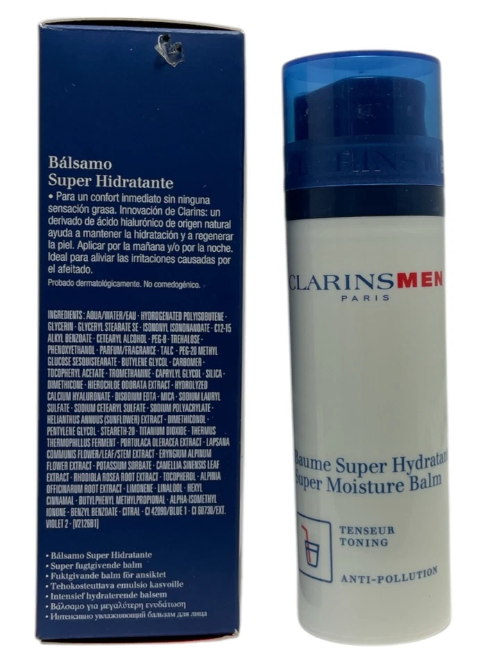Clarins мужской супер увлажняющий бальзам (50 мл/1,7 унц) как показано на фото - Изображение 3 из 3