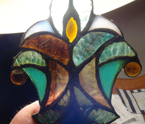 Tiffany Style Stained Glass Angel Night Light by River of Goods 5" H - Picture 3 of 13