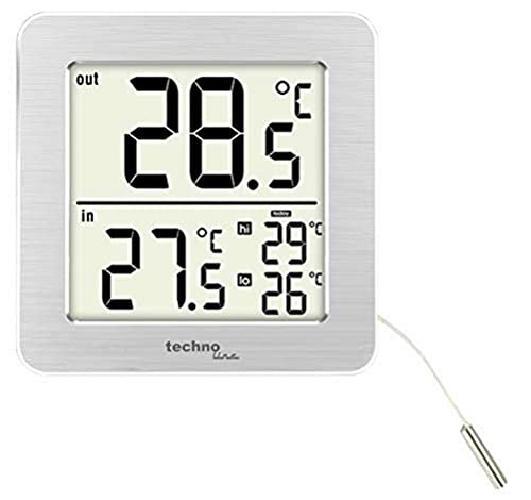 TechnoLine WS7049, Bianco, Argento