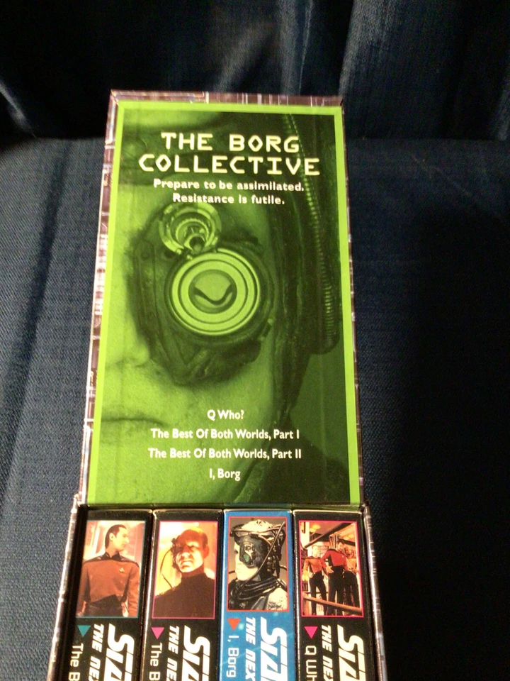 Star Trek The Next Generation The Borg Collective 4 VHS Box Set 1996 - Image 2 of 4