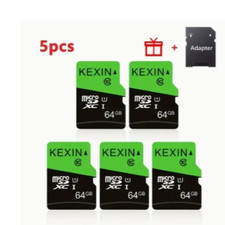 5 Pc 64GB High Speed TF Card Micro SD Card micro SDXC UHS-I Memory Card adapter