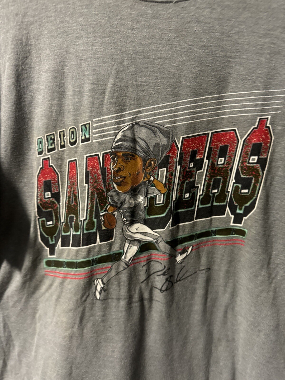 Deion Sanders Official Under Armour Combine TShirt Size M Fits XL eBay